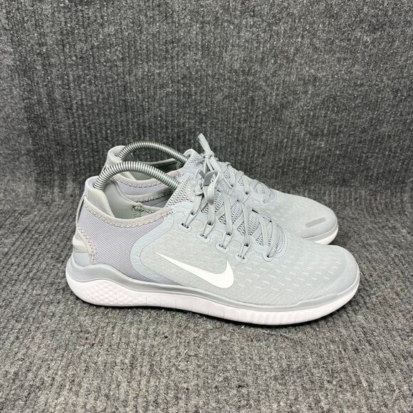 Nike Free RN 2018 Wolf Grey White Athletic Running Shoes Women’s 9 942837-003 - Picture 1 of 8